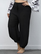 Pantalones de playa de talla grande, informales, holgados, de pierna ancha, ligeros